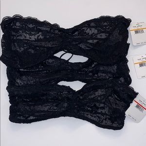 Free People Black Bralette NWT